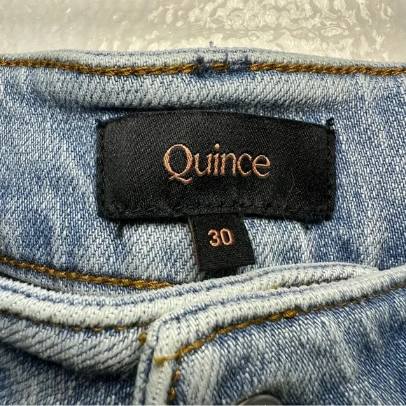 Quince Light Blue Flare Jeans - Picture 3 of 5